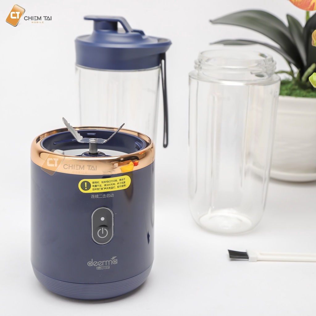 Máy Xay Sinh Tố Cầm Tay Đa Năng -Máy Xay Hoa Quả Mini Sạc Pin Tích Điện -Nhỏ Gọn Tiện Lợi