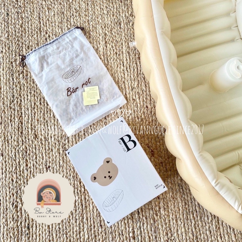 Chậu Tắm Phao kiêm Bể Phao bơi BAR ROT Hàn cho bé