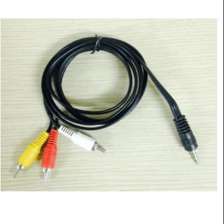 Dây av 1đầu 3.5 ra 3 đầu hoa sen