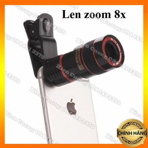 Ống kính zoom xa 8x đa năng cho mọi điện thoại lens smartphone giá rẻ