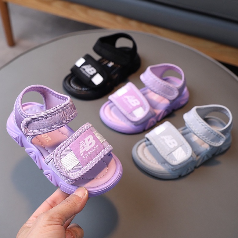 Sandal Thể Thao Siêu Nhẹ Quai Ngang Đế Êm Phong Cách Thời Trang Cá Tính Cho Bé