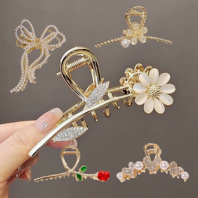 Tiên Kẹp Tóc Kim Loại Hình Hoa Hồng Thanh Lịch Cao Cấp set kẹp tóc hàn quốc kẹp càng cua nơ kẹp tóc mái kẹp tóc càng cua cặp tóc kẹp nơ kẹp mái phụ kiện tóc