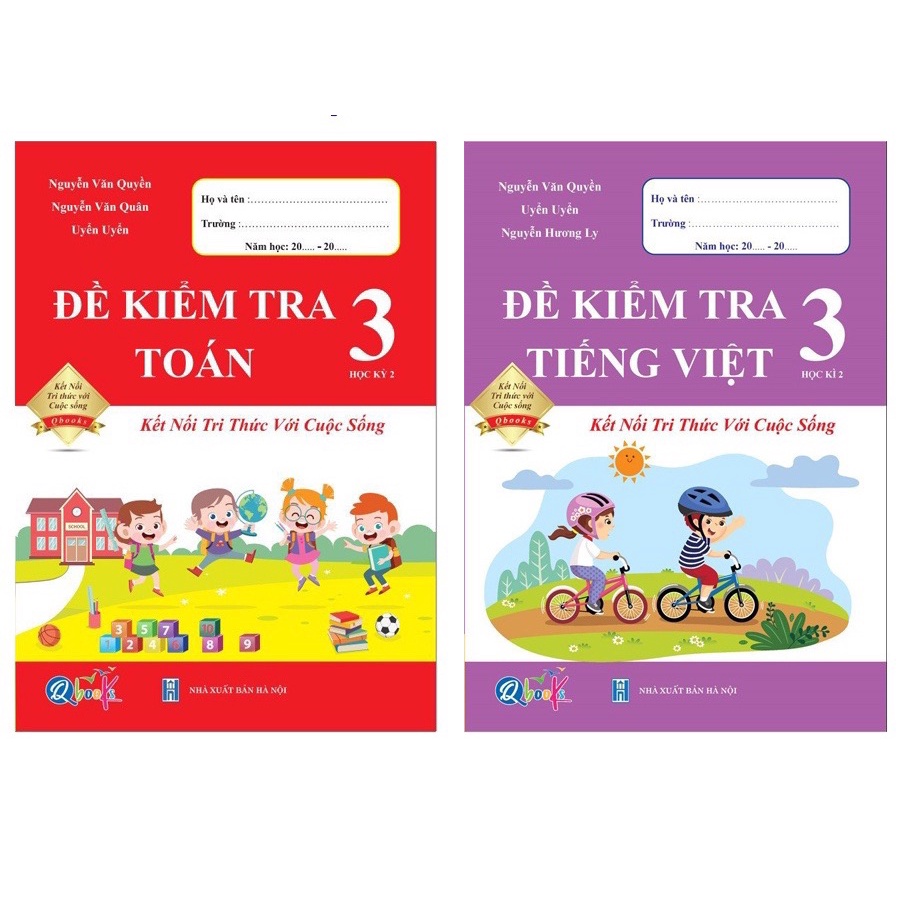 Sách - Combo Đề Kiểm Tra Toán và Tiếng Việt 3 - Kết Nối Tri Thức Với Cuộc Sống - Kì 2 (2 cuốn)