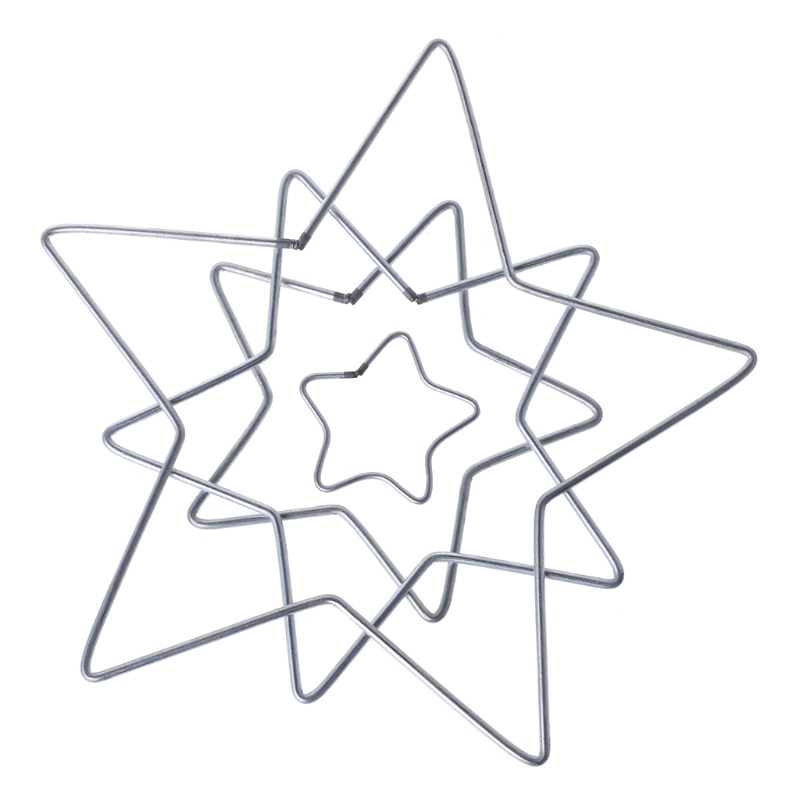 Vòng Nhẫn Kim Loại Macrame Hình Ngôi Sao Trang Trí Lễ Tình Nhân