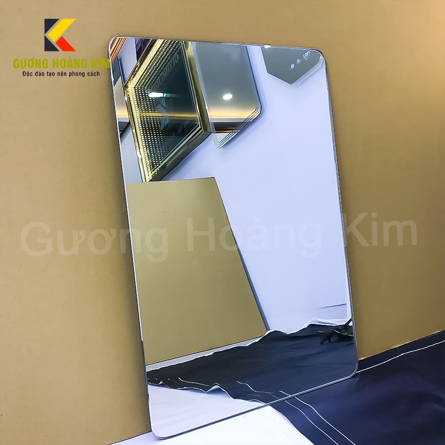 Gương treo tường dán tường nhà tắm phòng wc giá rẻ kích thước 50x70 và 60x80cm tặng đồ treo- guonghoangkim mirror hk5002