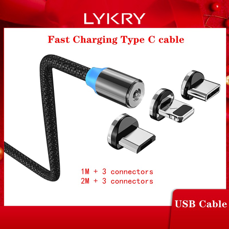 Cáp Sạc Nhanh Cổng Cắm Usb Loại C Có Đèn Led Cho Iphone 11 Pro X Samsung Android