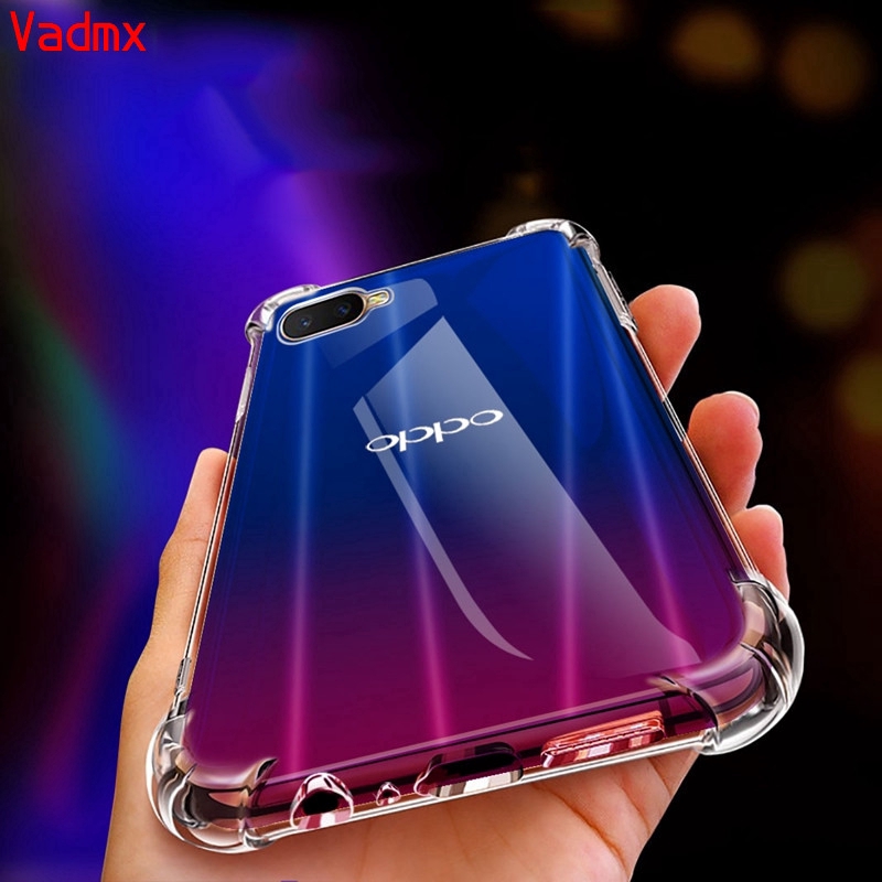 Ốp điện thoại mềm trong suốt chống sốc cho OPPO Reno 2f 2Z Realme C3 5i 5s 5 X2 3 F11 Pro XT X A9 A5 2020