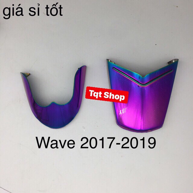 Bộ ốp dè trước + sau titan 7 màu Wave , RSX, RS, S100 (mõm đuôi 7 màu)