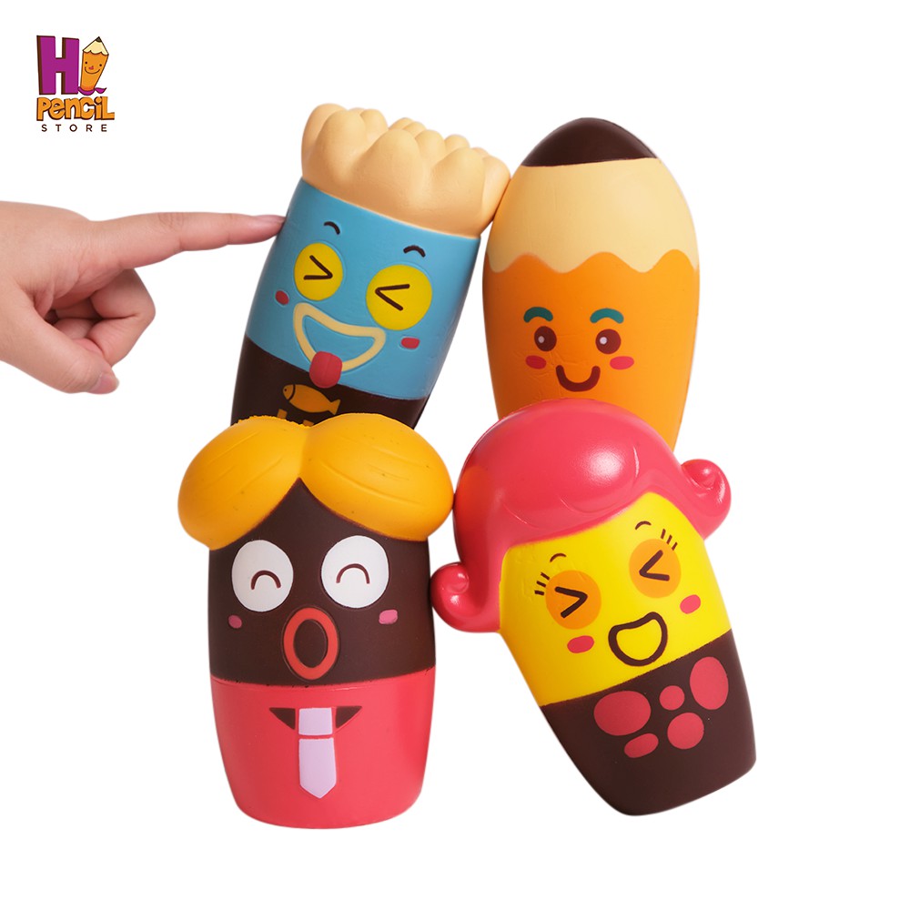 Squishy Giảm Stress HI PENCIL - Đồ Chơi bóp mềm Đàn Hồi Đáng Yêu - Mùi Thơm Ngọt Ngào Dành Cho Bé và Người Lớn