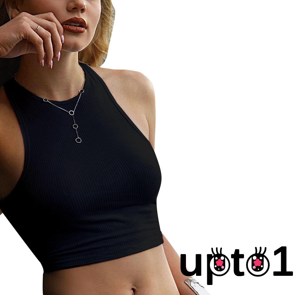 Áo Croptop Không Tay Màu Trơn Thời Trang Dành Cho Nữ | BigBuy360 - bigbuy360.vn