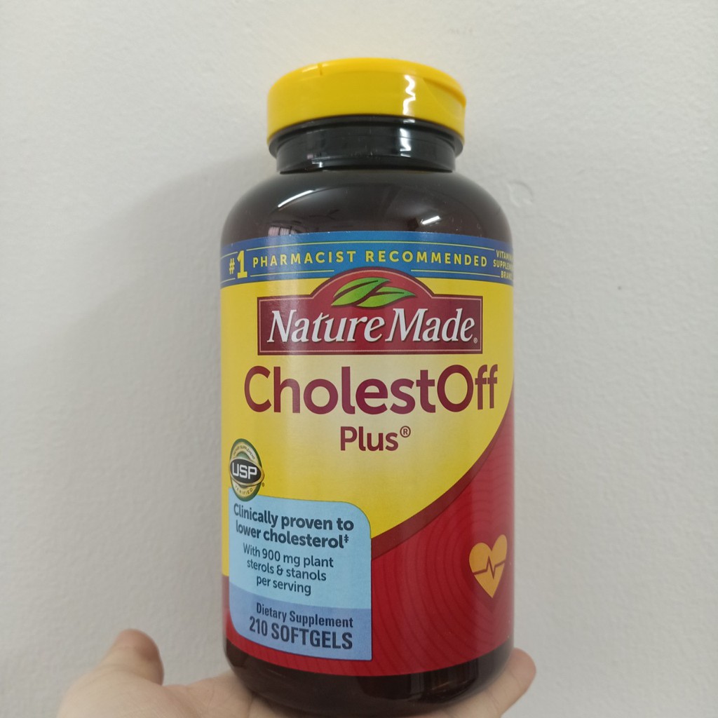 Viên uống giảm Cholesterol NATURE MADE CholestOff Plus 210 viên - mẫu mới