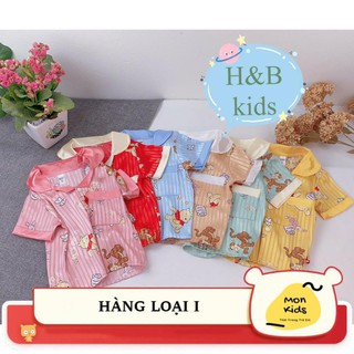 Pijama gấm thượng hải cho bé [Hàng cao cấp], set trang phục cộc tay cho bé trai bé gái từ 9-22kg