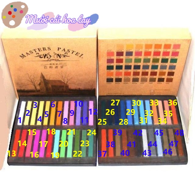 Phấn Tiên Master Pastel Vẽ Tranh Ngân Hà Galaxy Soft Pastel Vẽ Tranh Art Phấn Nhuộm Tóc Tạm Thời