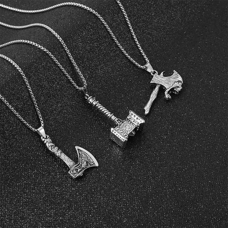 Vòng cổ Kim Loại Hình Chiếc Rìu Phong Cách Âu Mỹ Cá Tính