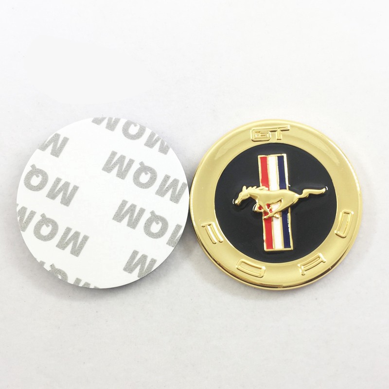 Sticker decal logo ngựa bằng kim loại trang trí cho Ford Mustang GT