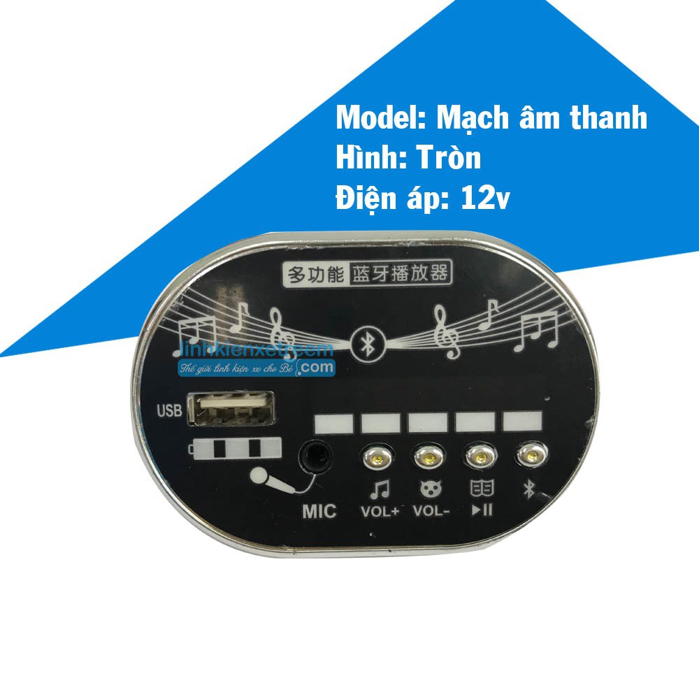 Mạch nhạc xe điện trẻ em - Linh kiện xe điện - bo nhạc 6v - 12v | Đổi trả - BH 12 tháng