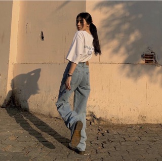 Quần jeans suông basic siêu chất
