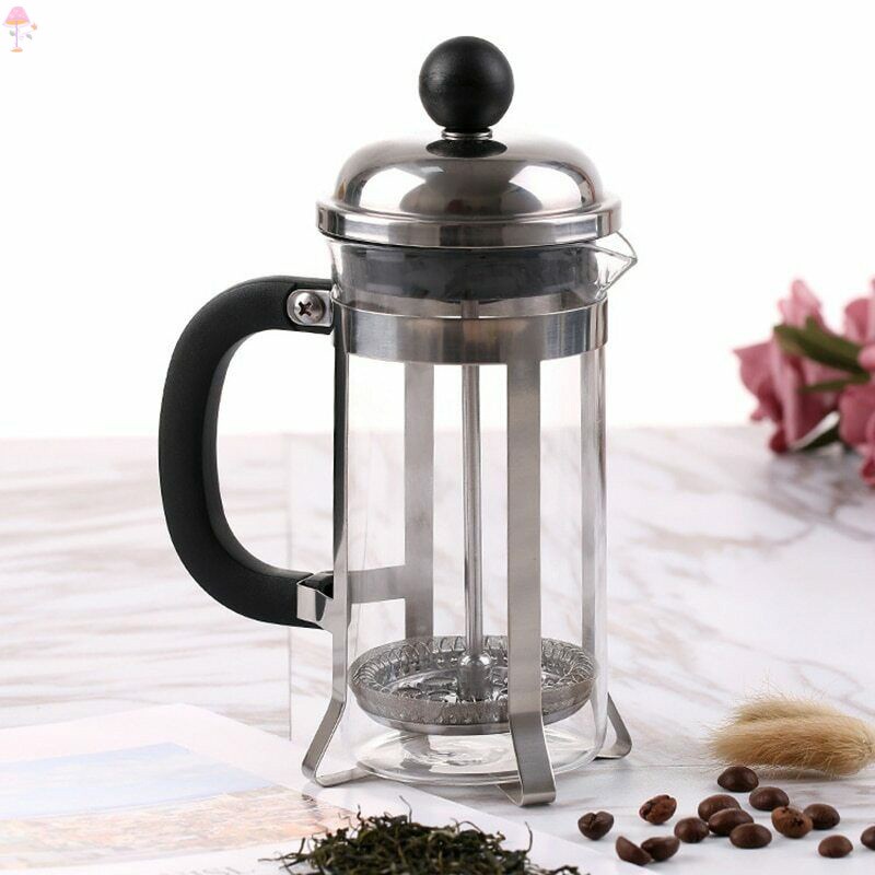 LL French Press Coffee Maker Stainless Steel Glass French Press Pot Filter Cafetiere Tea Maker