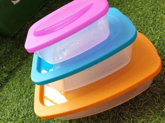 Set 3 hộp nhựa Vi Sóng  Đa Màu | BigBuy360 - bigbuy360.vn