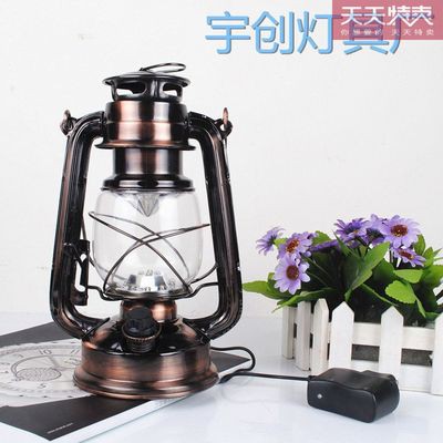 Đèn pha cầm tay có thể sạc 18650 pin Đèn dầu hỏa Đèn pha LED Đèn Pha Retro Đèn Cắm Trại Đèn lều khẩn cấp