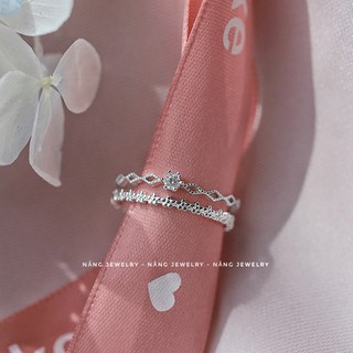 Nhẫn Delia bạc