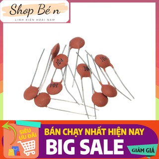 Tụ Gốm Đỏ 50V - Gói 10 Con, Tụ Điện Dùng Lọc Nhiễu, Lọc Nguồn Điện, Nhiều giá trị 100 - 101 - 102 - 103 - 104