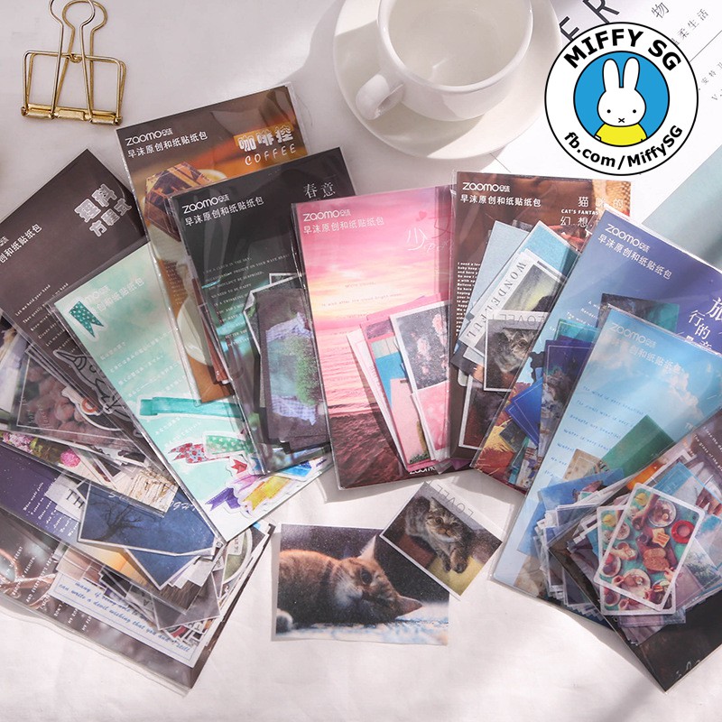 Bộ 40 washi sticker phong cách photography GOOD MORNING