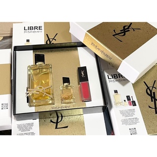 Set nước hoa nữ ysl libre edp 90ml+mini 7.5ml+son