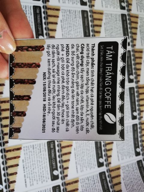 In tem túi zip tắm trắng