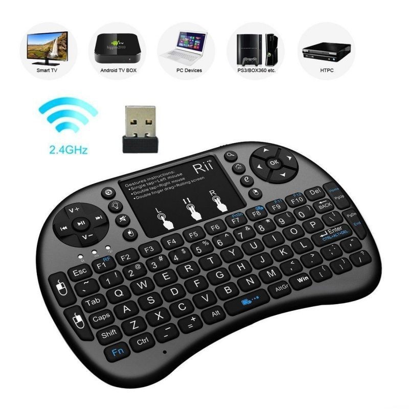 Chuột Bay Kiêm Bàn Phím Không Dây i8 UKB500 Cho Smart Tivi, Android Box