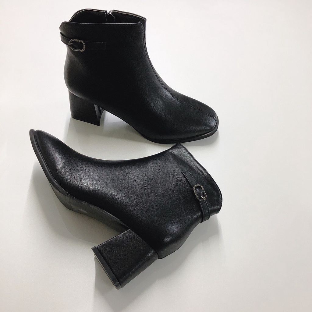Boots cổ ngắn cao cấp phong cách thời trang công sở 5cm - BT371