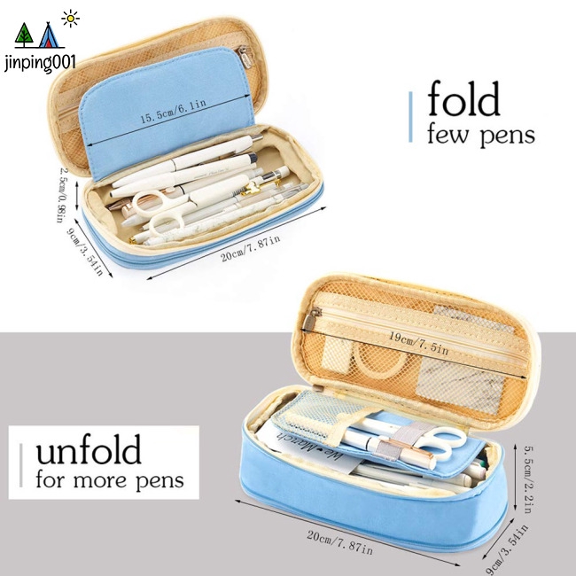 Túi đựng bút dung tích lớn có khóa kéo cho học sinh | BigBuy360 - bigbuy360.vn