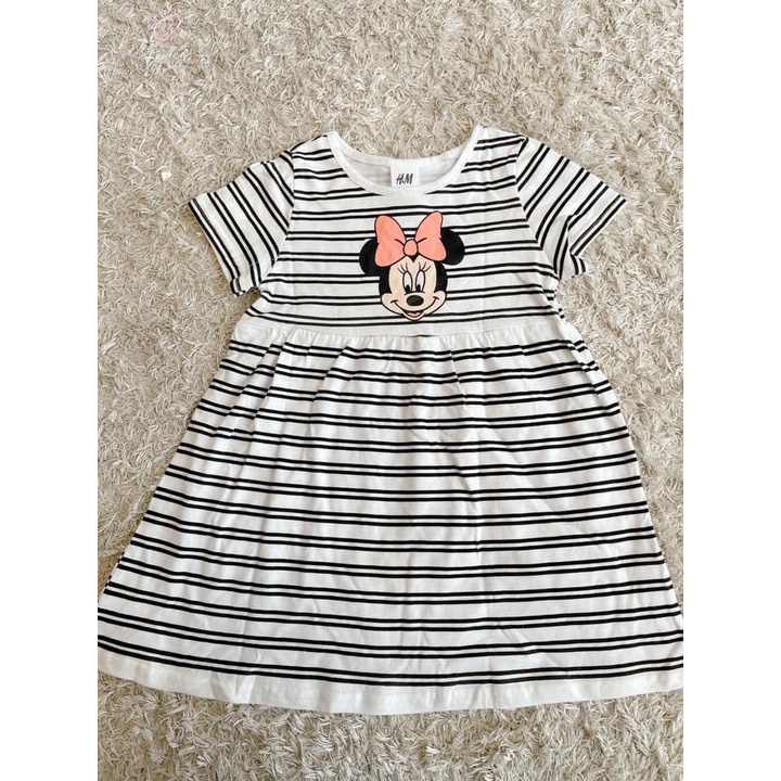 Set 2 váy HM Micky cho bé gái từ 10kg-23kg chất cotton thấm hút mồ hôi M065