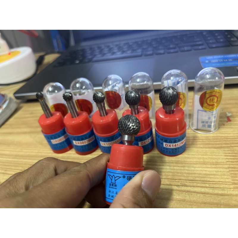 Mũi mài mũi doa hợp kim cán 6 DX 6mm 8mm 10mm 12mm 14mm 16mm