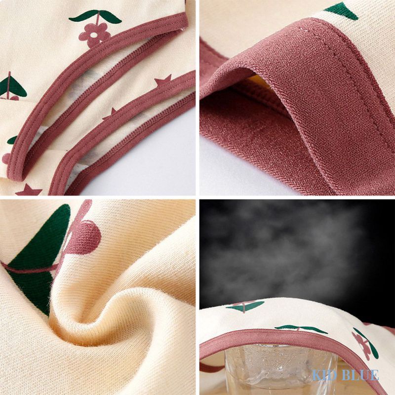 Quần Lót Thể Thao Vải Lụa Không Đường May Kháng Khuẩn Họa Tiết Gấu Dễ Thương Cho Nữ