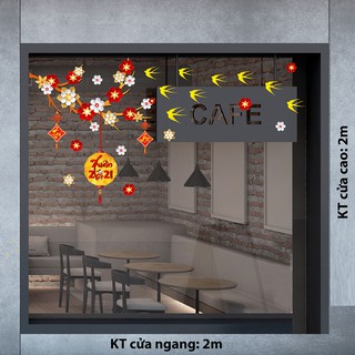DECAL TRANG TRÍ TẾT 2021  SỐ 135