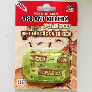 Vỉ mồi diệt kiến ars ant killer2 nhập khẩu từ nhật bản - mồi dẫn dụ kiến cực mạnh, diệt tận gốc cả tổ kiến 2,5g