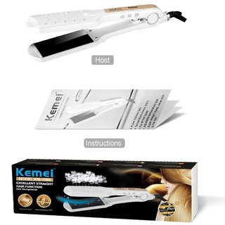 Máy Kẹp Tóc Có Khe Thoát Hơi Chống Sơ Tóc Kemei Km 1980