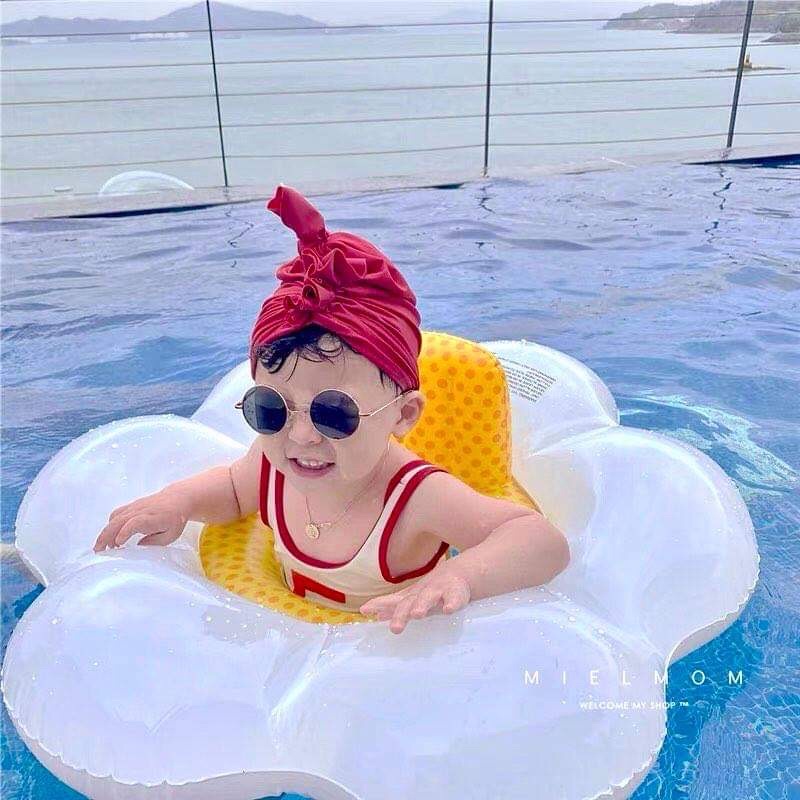 Phao Bơi Hoa Cúc Kèm Bơm Chống Lật An Toàn Cho Bé 0-4 Tuổi Hottrend Hàn Quốc