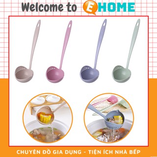 Muôi Múc Canh Cán Dài Có Lỗ Lọc Nước - Vá Múc Canh 2 Trong 1 Tiện Dụng eHome EH-119