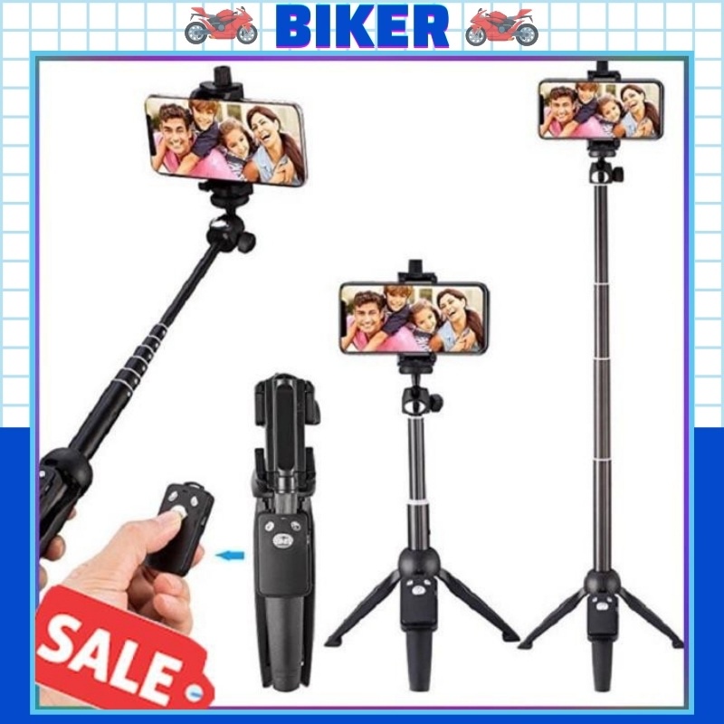 Gậy Chụp Hình, Gậy Tự Sướng Kiêm Chân Tripod Yunteng YT-9928 Nhỏ Gọn Kèm Tay Remote Bluetooth