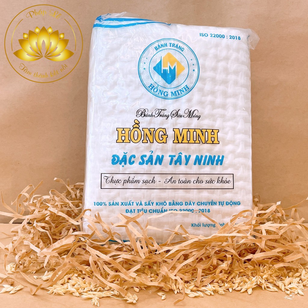 Bánh Tráng Tây Ninh Siêu Mỏng Không Cần Nhúng Nước An Toàn Sức Khỏe Hồng Minh 500G
