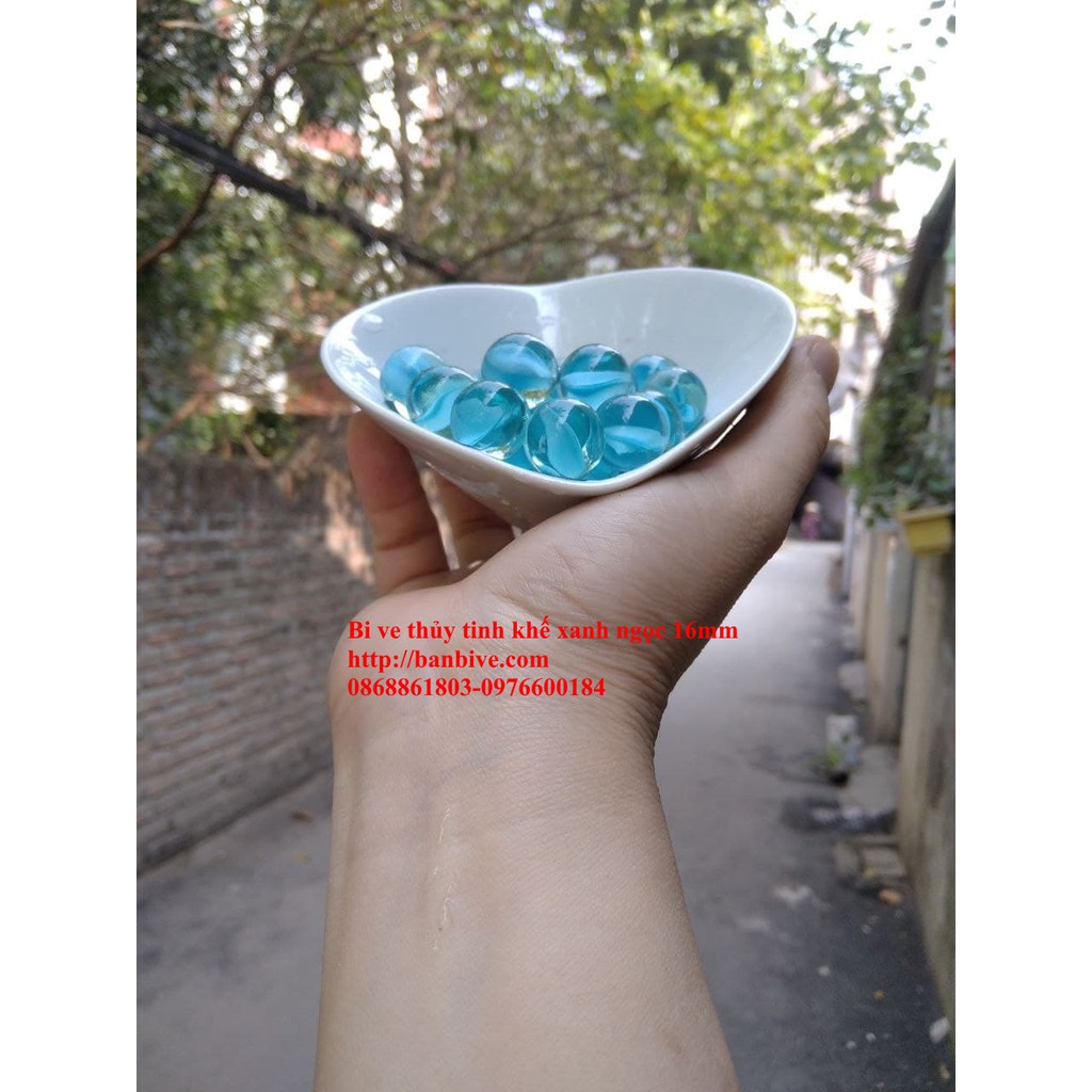 Bi ve - bộ viên bi khế xanh ngọc đường kính 1.6 cm bộ 10 viên