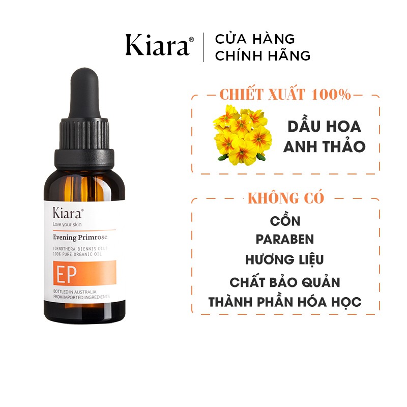 Dầu Dưỡng Da Phục Hồi Và Làm Dịu Kích Ứng Kiara Evening Primrose Oil 30ml | BigBuy360 - bigbuy360.vn