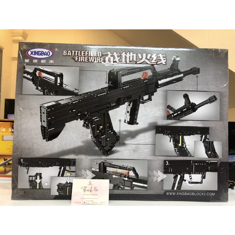 Đồ chơi lắp ráp XINGBAO XB 24005 Mô hình khẩu QBZ95 - Xếp hình thông minh