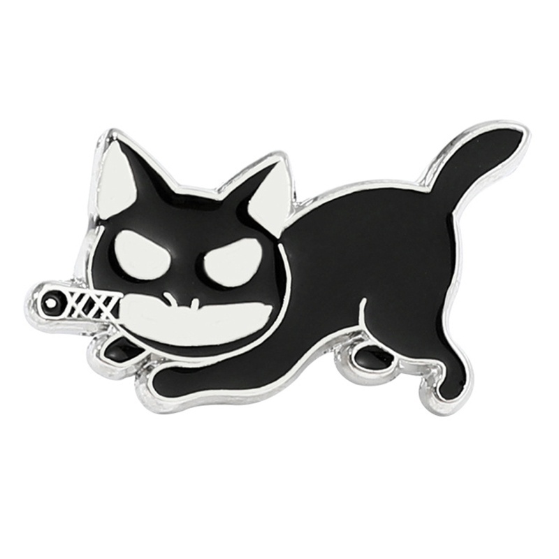 Ghim Cài Áo Hình Mèo Tráng Men Dễ Thương Sáng Tạo Phong Cách Nhật Hàn