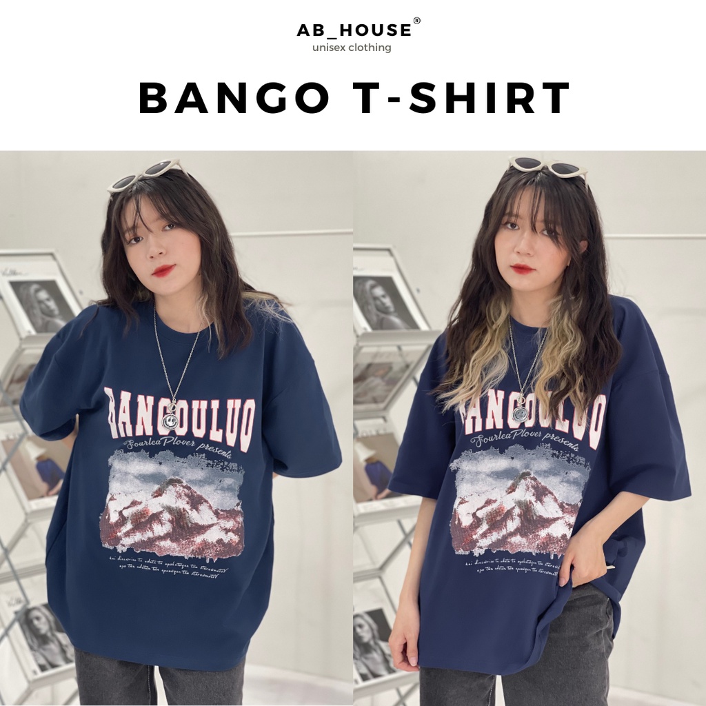 Áo thun tay lỡ BANGO form rộng 100% cotton unisex nam nữ (Ảnh thật/ Có sẵn)