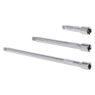 3/8" Long Short Drive Extension Bar Set Adapter Socket Ratchet Wrench Extender Connecting Rod Hand Adjustment Tools