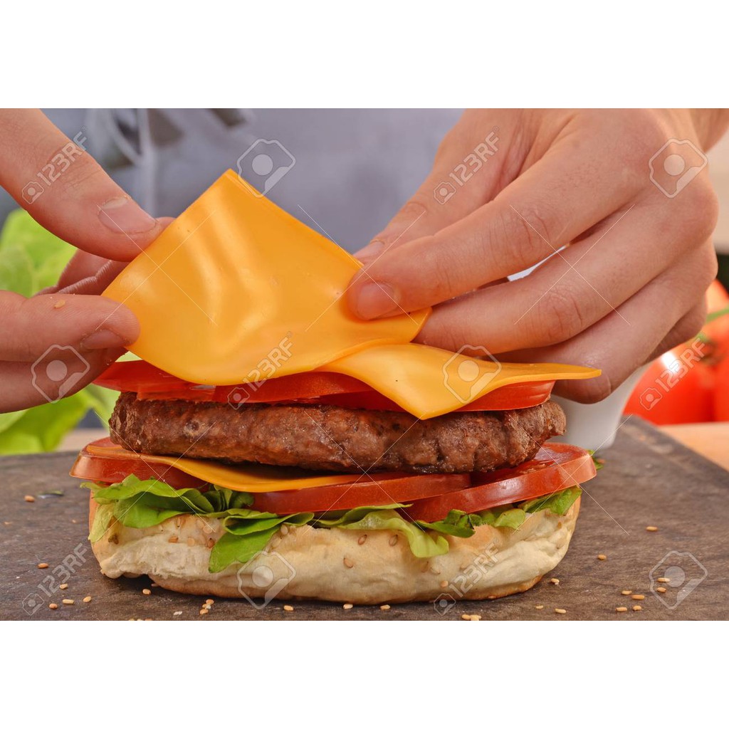 Cheddar Burger 10 miếng 200gr President [Nhập khẩu Pháp]