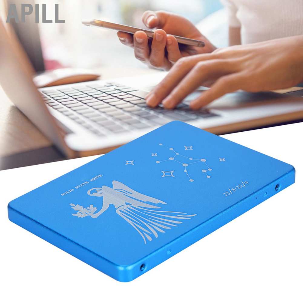 Apill Hsthe Sea Mobile Solid State Disk Portable 2.5 Inch Virgo Blue Metal External SSD for PC Computer